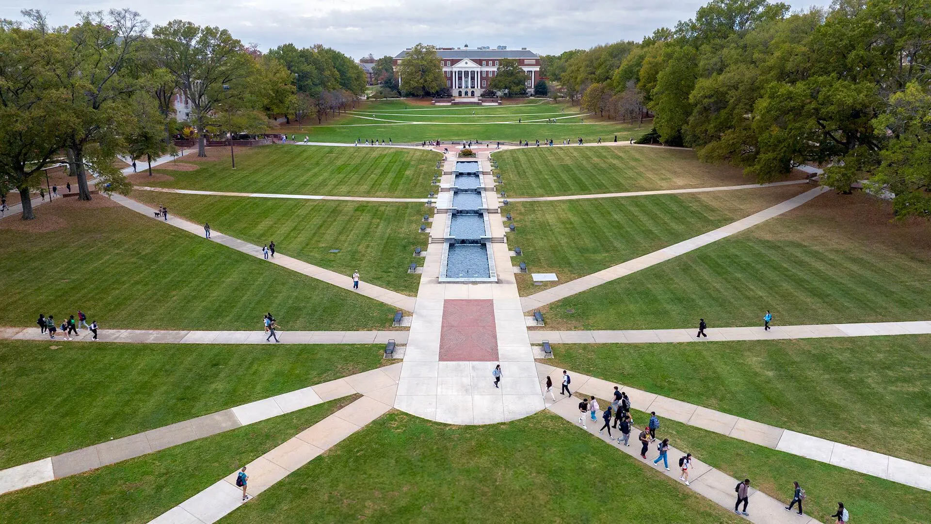 Photo of McKeldin Mall Aerial by Eric Kruszewski